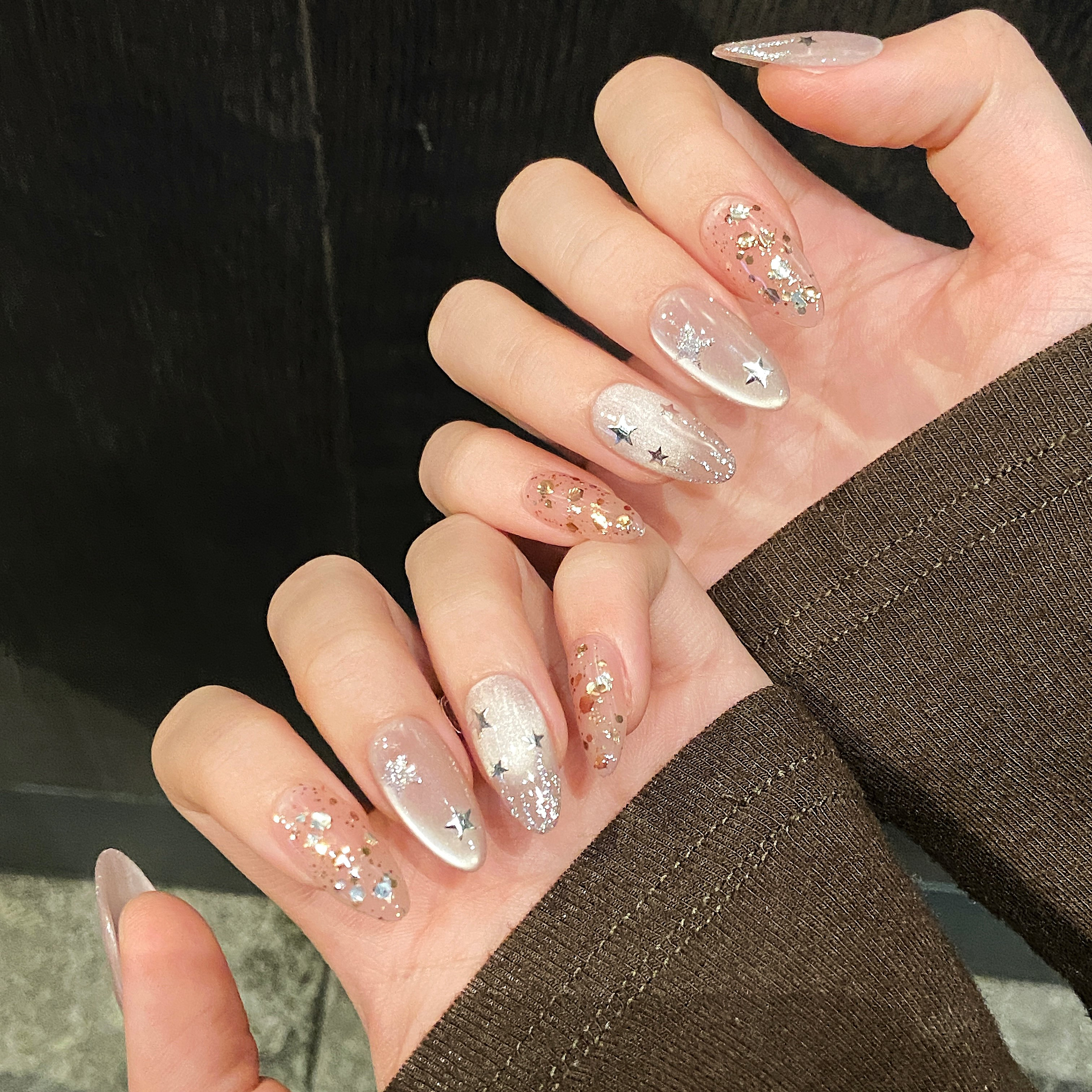 10pcs Pure Hand Pressed Medium - огляд і ціна Nail Art Maroon
