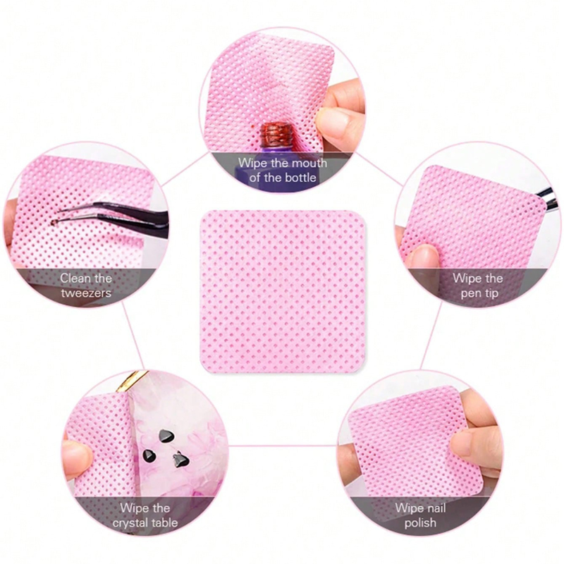 Lint Free Wipes Cleaning Tool  - огляд і ціна Nail Art Remover