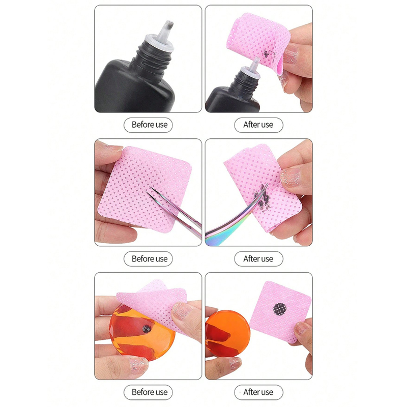 Lint Free Wipes Cleaning Tool  - огляд і ціна Nail Art Remover