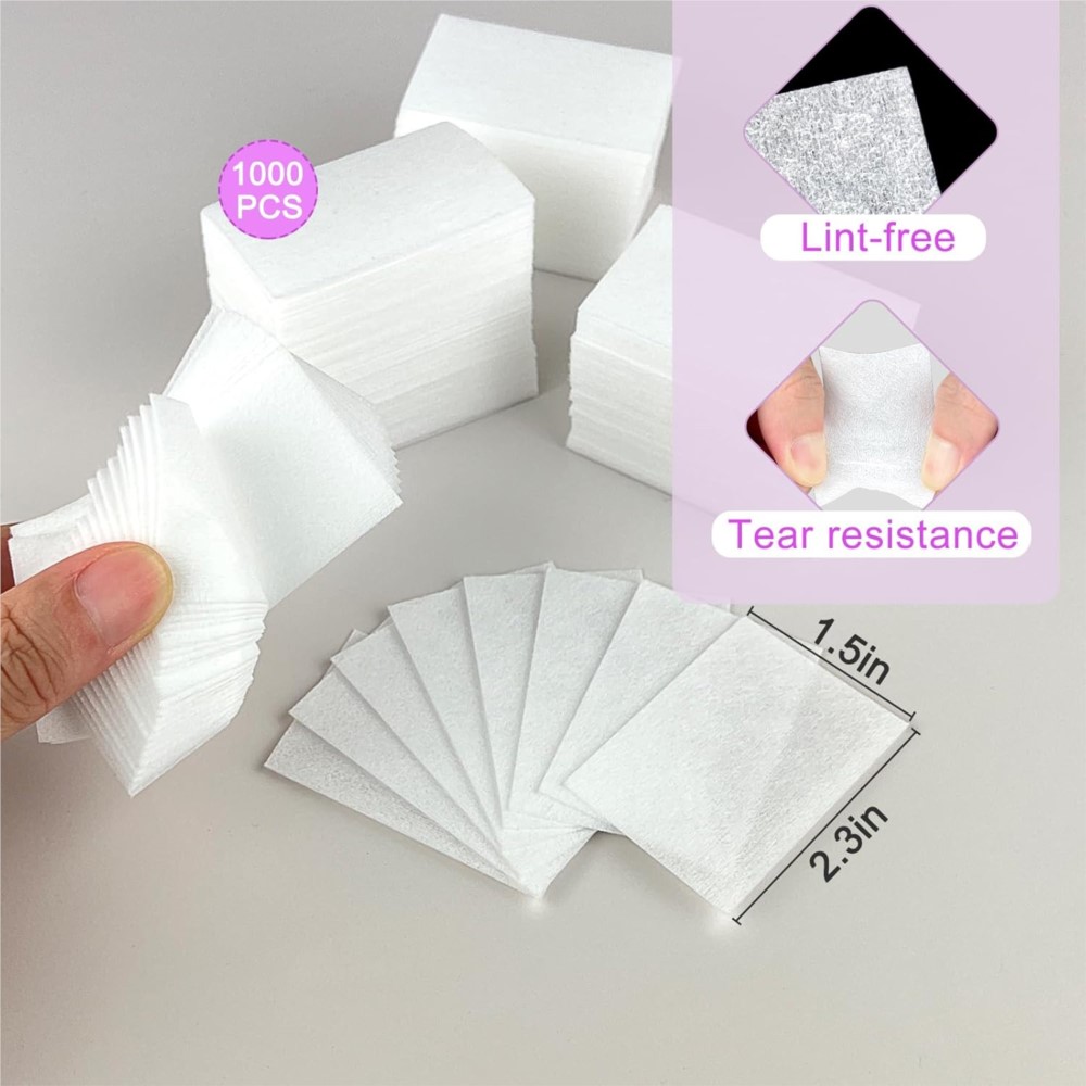 1000Pcs Lint Free Nail Wipes G - огляд і ціна Nail Art Remover