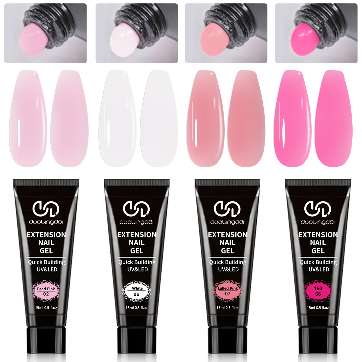 Poly Gel Nail Kit Starter: 4 C - огляд і ціна Polygel Nail Kit