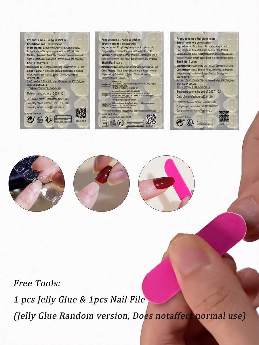 24pcs square fake toe nails fo - огляд і ціна Nail Art Red