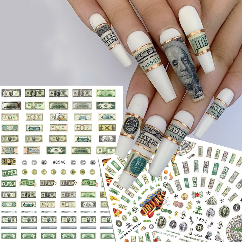 3D Money Dollar Sign Nail Art  - огляд і ціна Nail Art Zelda