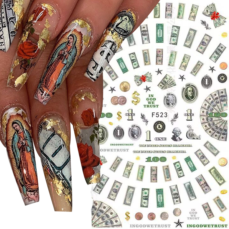 3D Money Dollar Sign Nail Art  - огляд і ціна Nail Art Zelda