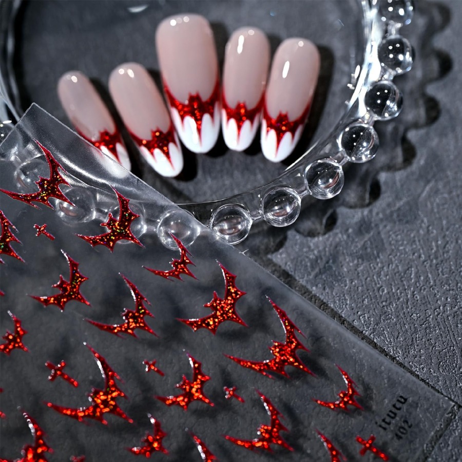 3 Sheets Halloween Nail Sticke - огляд і ціна Nail Art French Nails
