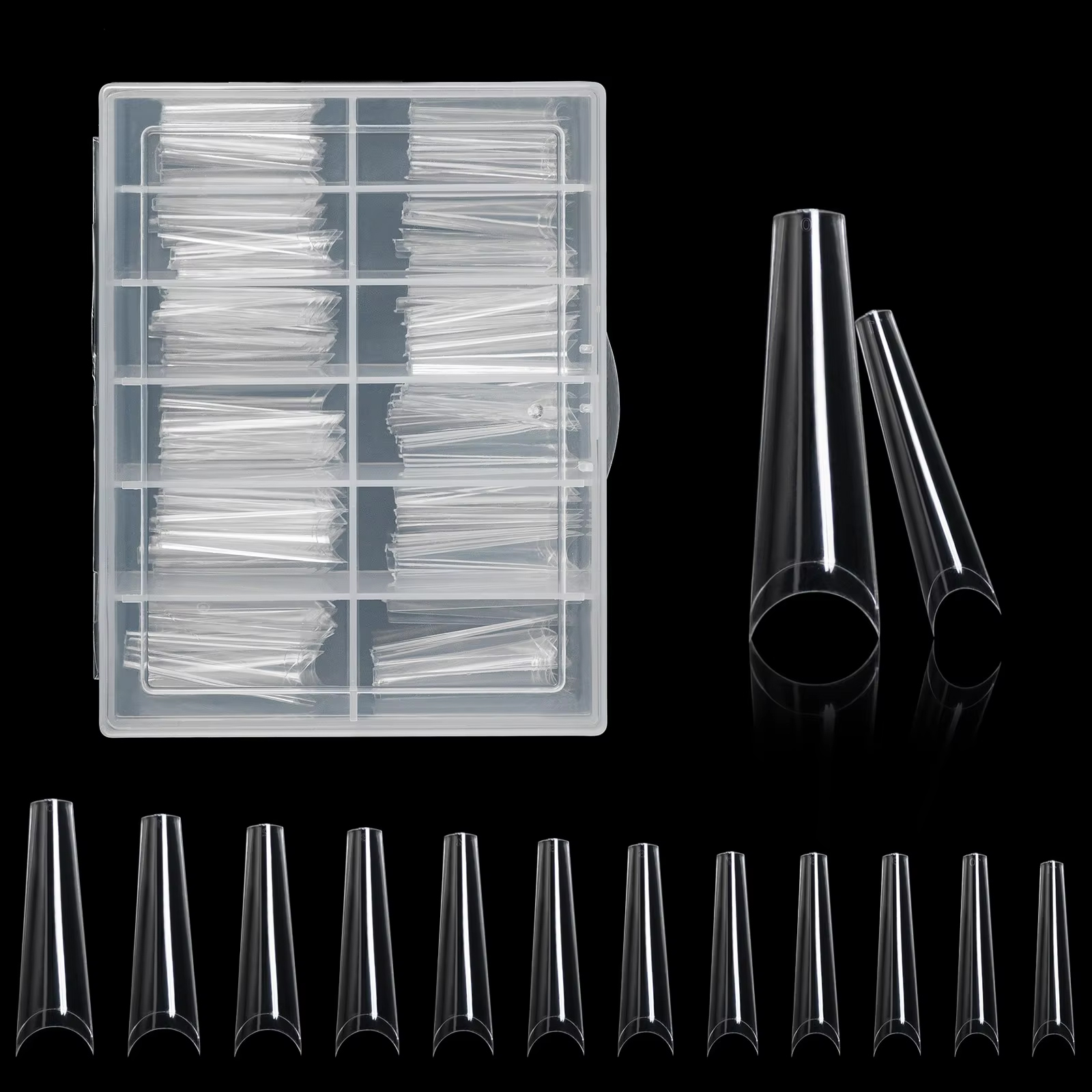 100Pcs XXL Transparent French  - огляд і ціна Nail Art Xxl