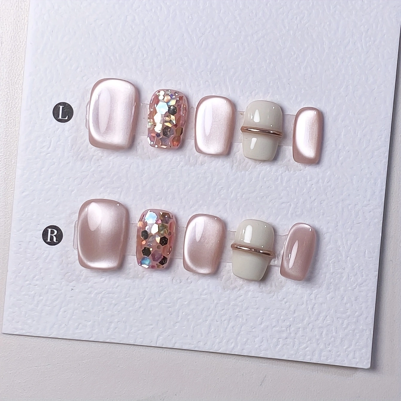 10 pieces of pure handmade alm - огляд і ціна Nail Art French Nails