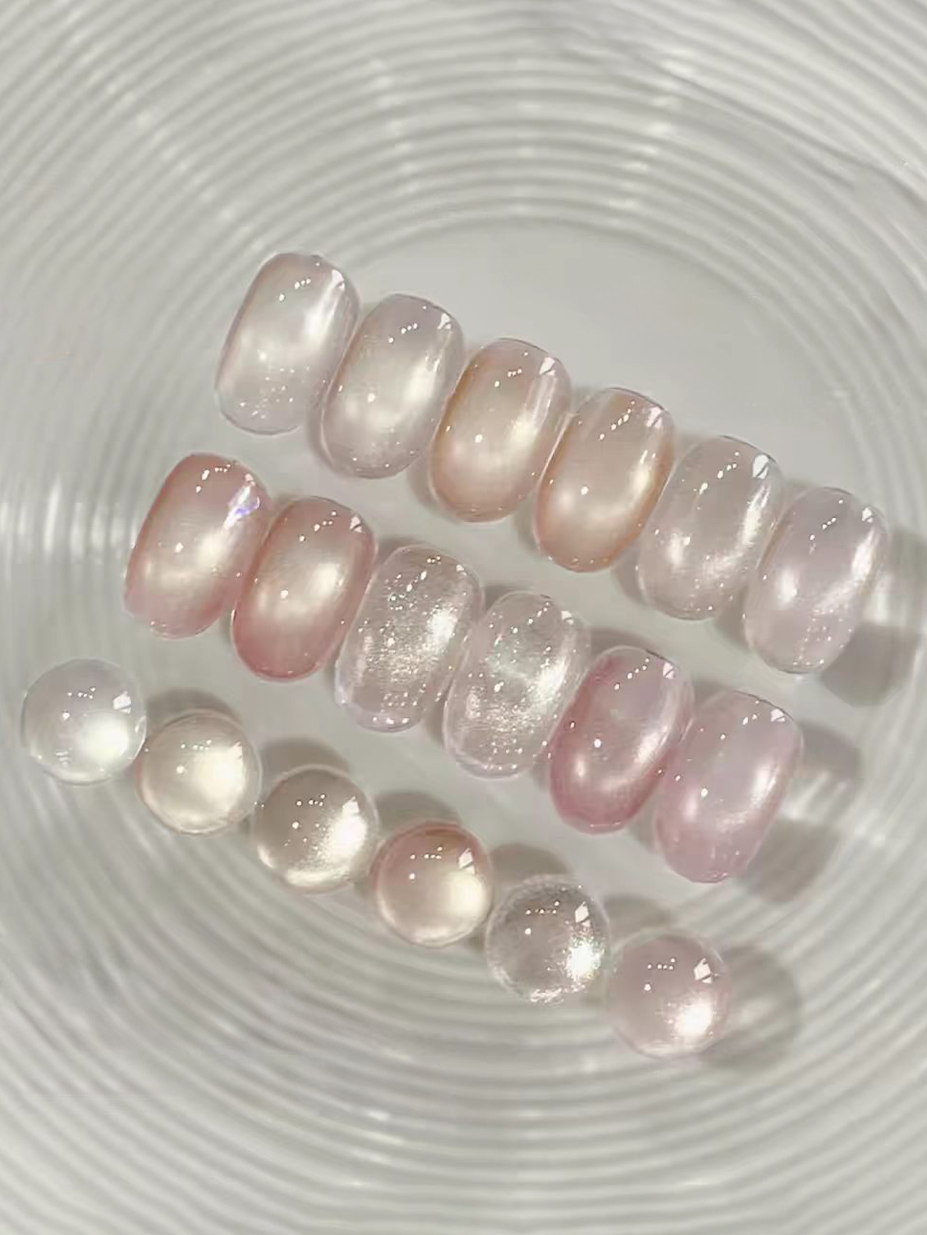 1-6pcs 12ml Icy Pink Cat Eye G - огляд і ціна Nail Art Cat Eye Pink