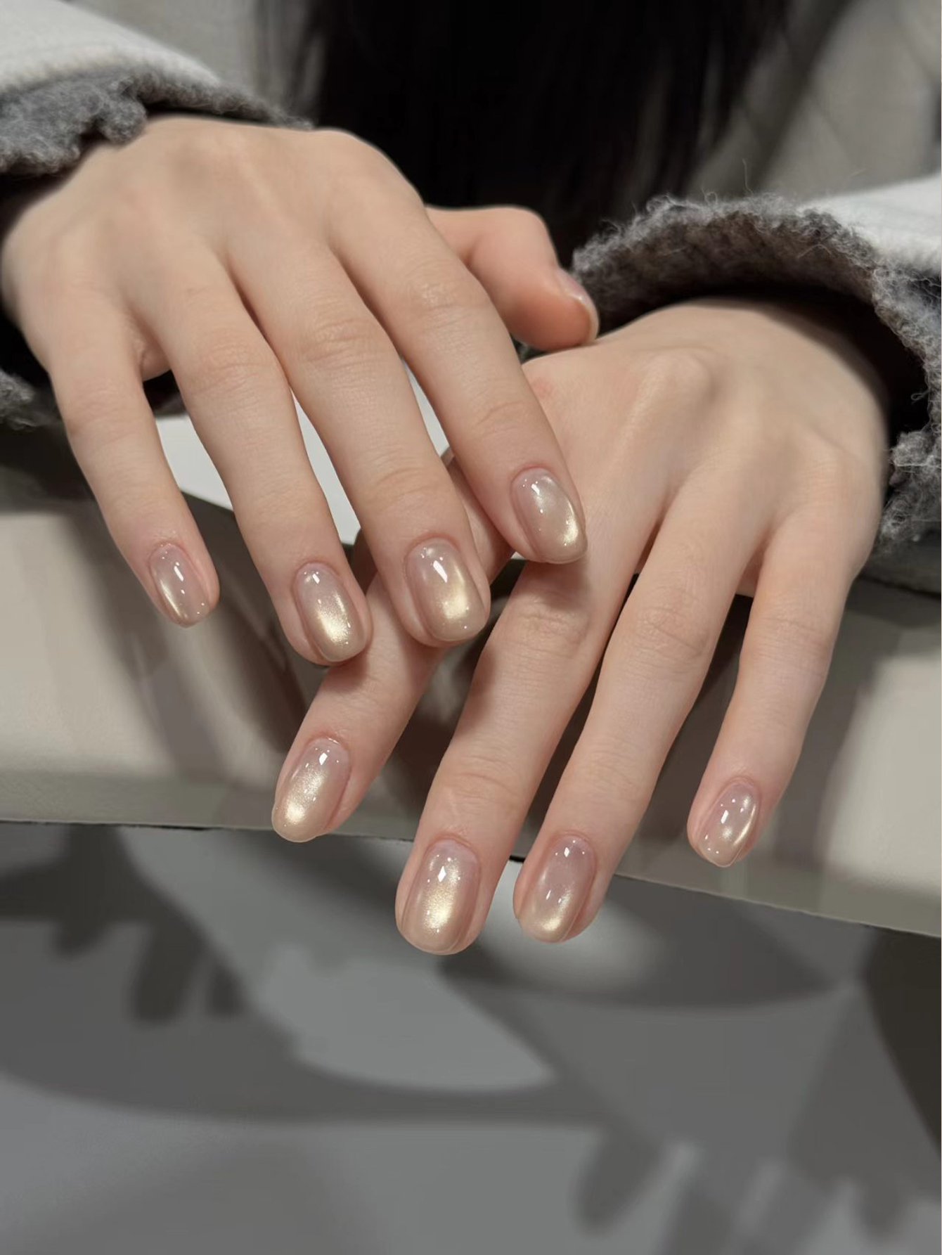 1-6pcs 12ml Icy Pink Cat Eye G - огляд і ціна Nail Art Cat Eye Pink