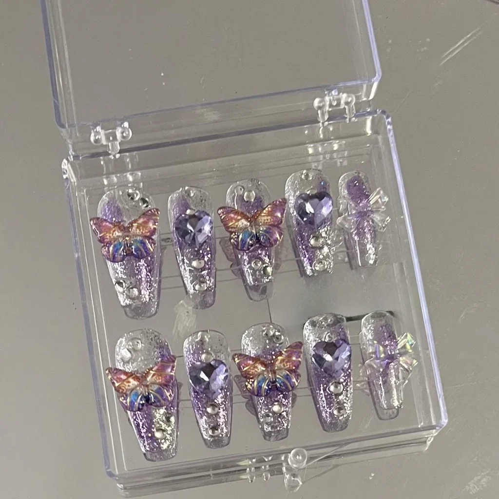 10 Pieces Purple Fantasy Butte - огляд і ціна Nail Art Red
