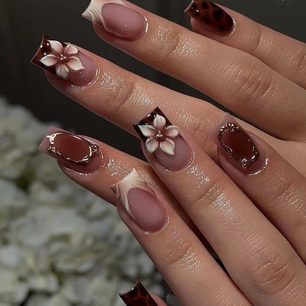 Short square fake nails for wo - огляд і ціна Nail Art Press On