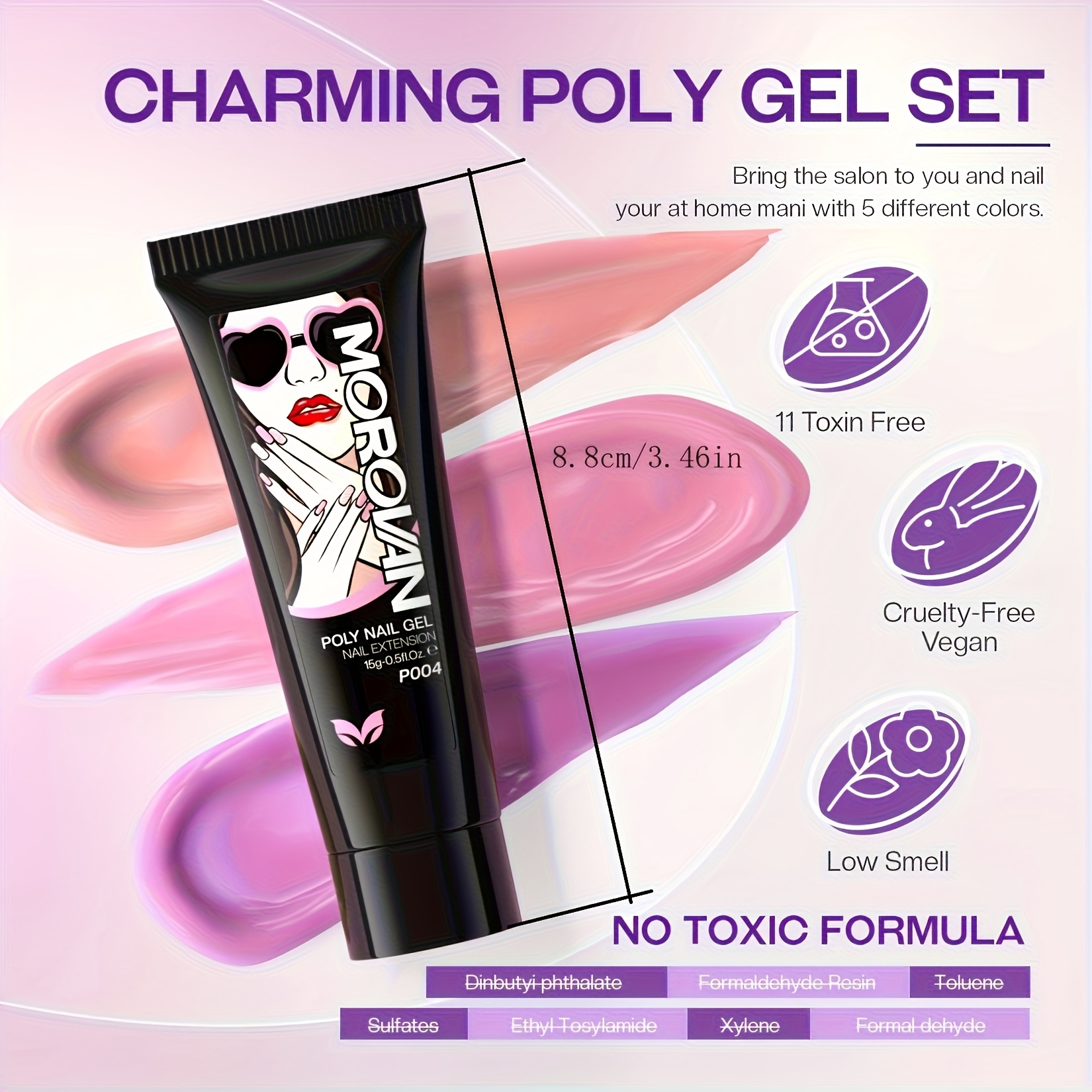 Morovan Poly Nail Gel Kit: Pol - огляд і ціна Polygel Nail Kit