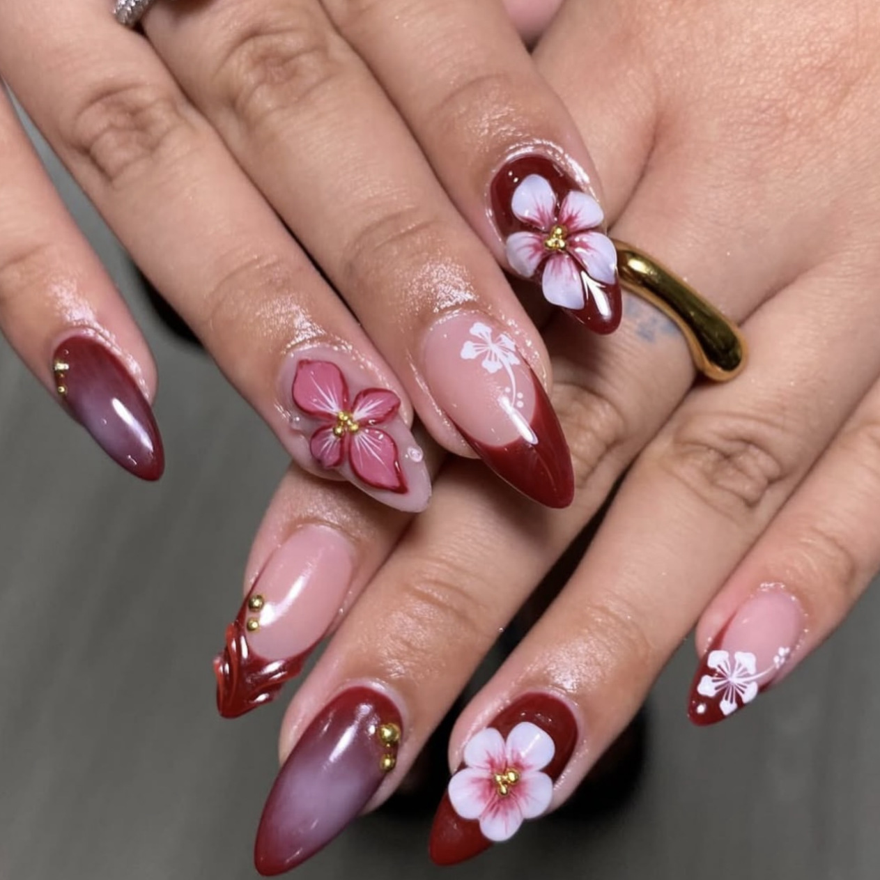 24pcs Red French Press on Nail - огляд і ціна Nail Art French Nails