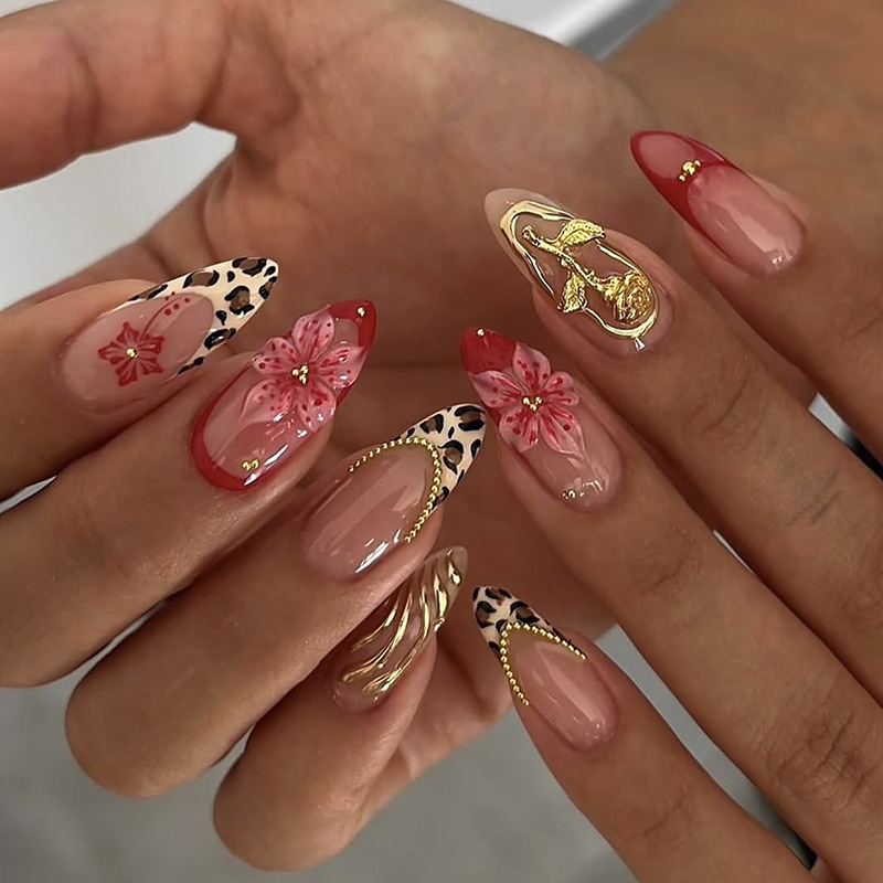 24pcs Red French Press on Nail - огляд і ціна Nail Art French Nails