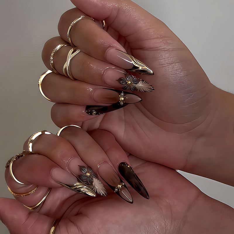 24pcs Red French Press on Nail - огляд і ціна Nail Art French Nails