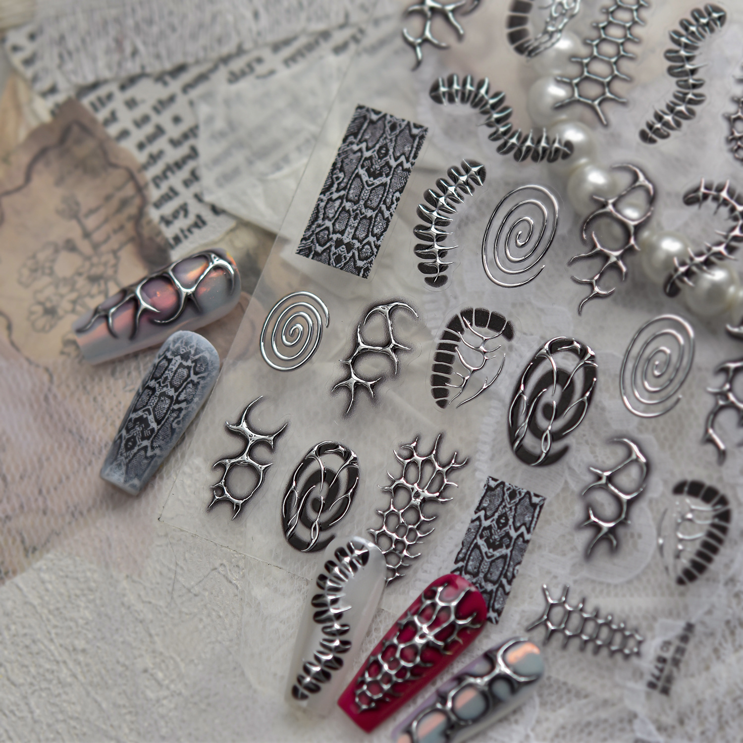 Metal Punk Cool Nails Art Stic - огляд і ціна Nail Art Zelda