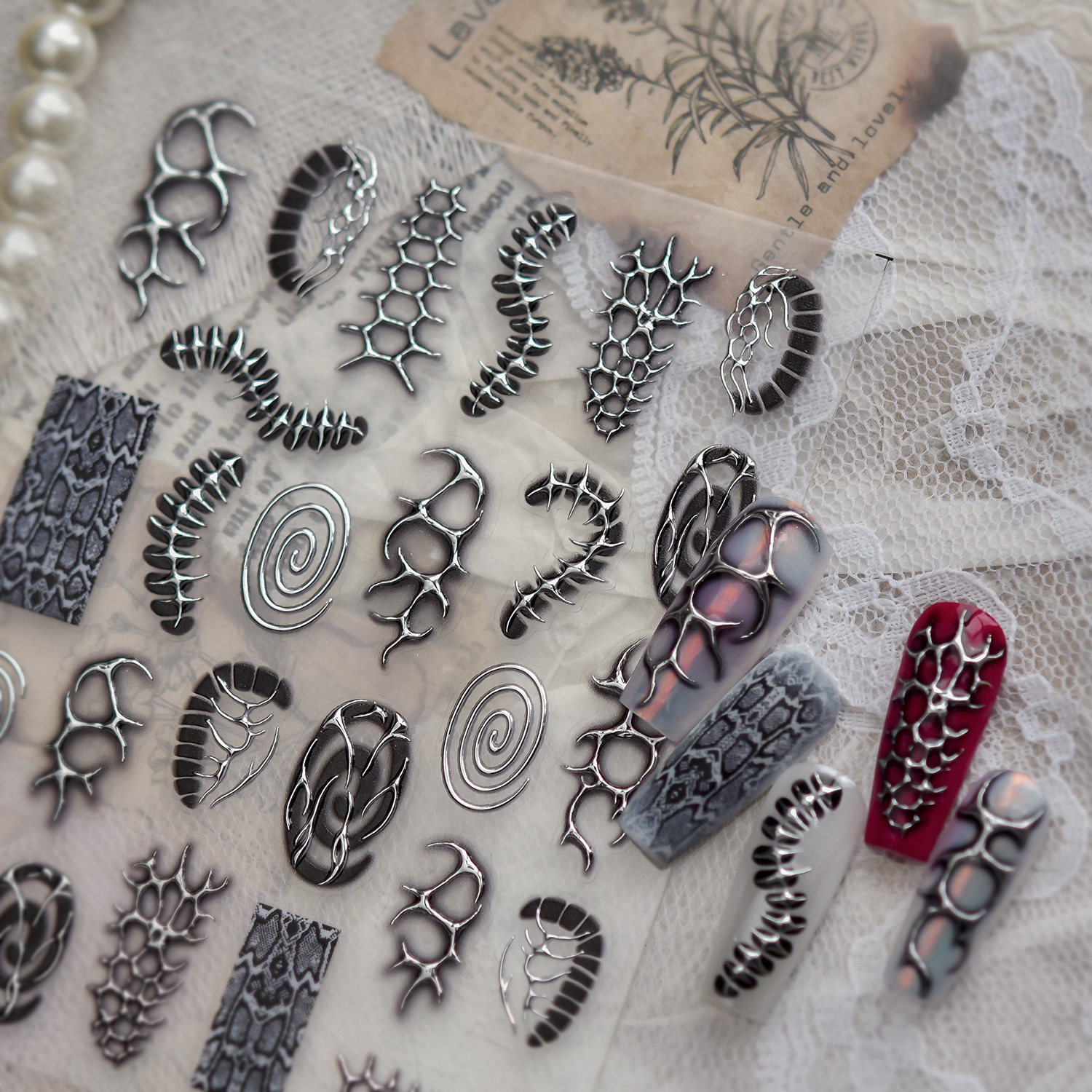 Metal Punk Cool Nails Art Stic - огляд і ціна Nail Art Zelda