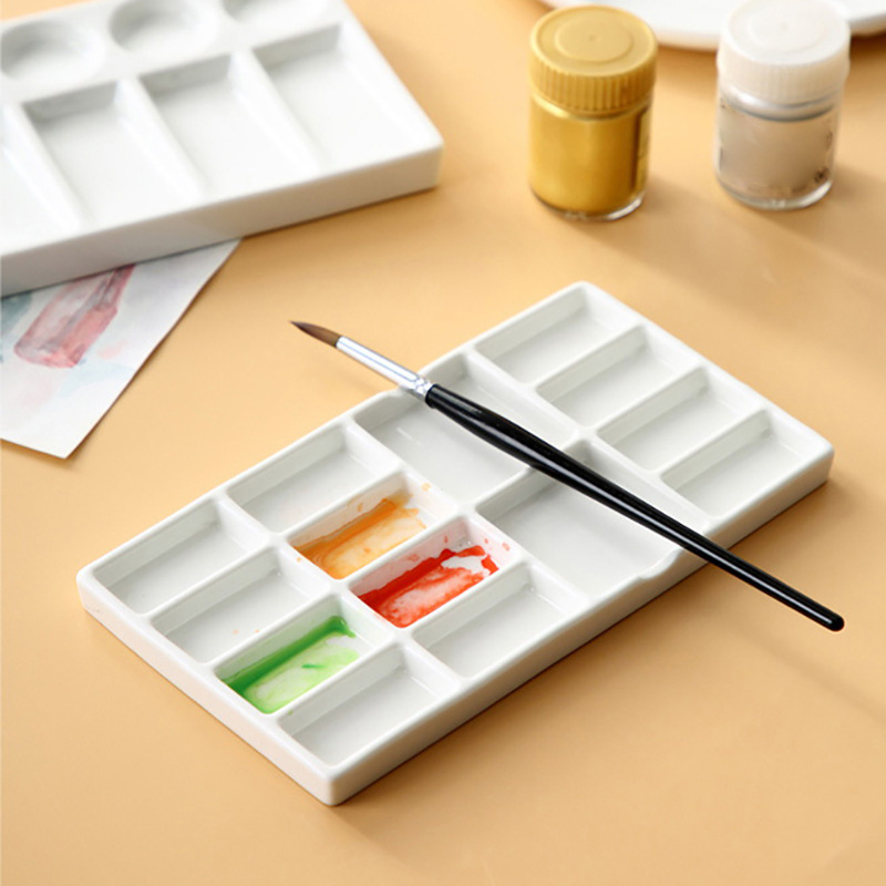 Ceramic Nail Art Palette White - огляд і ціна Nail Art Maroon
