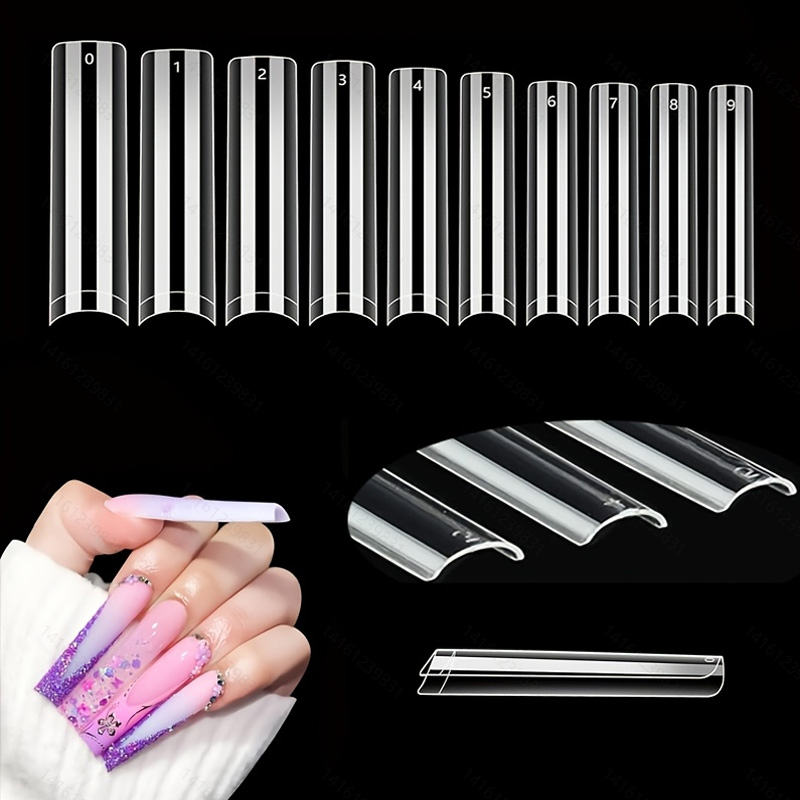 500 XXL C-Curve-Free Nail Tips - огляд і ціна Nail Art Xxl