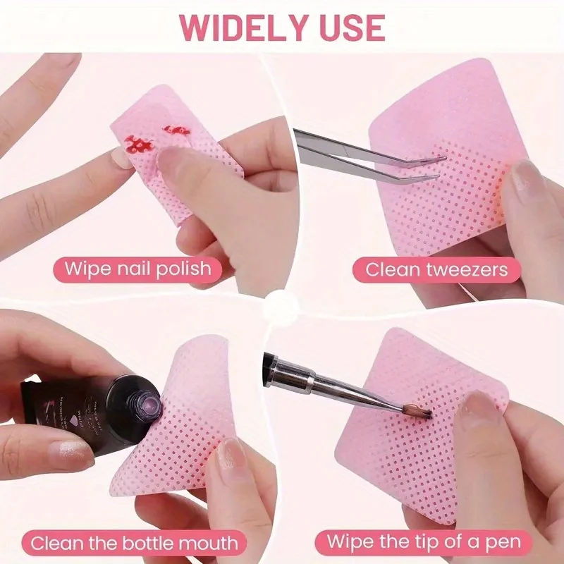 20/600pcs Lint-Free Nail Wipes - огляд і ціна Nail Art Remover