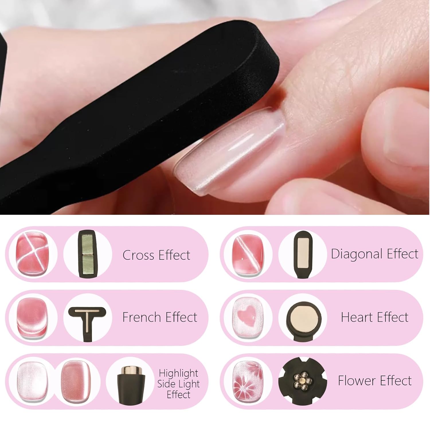 YIKOOLIN 6-in-1 Nail Art Magne - огляд і ціна Nail Art Maroon
