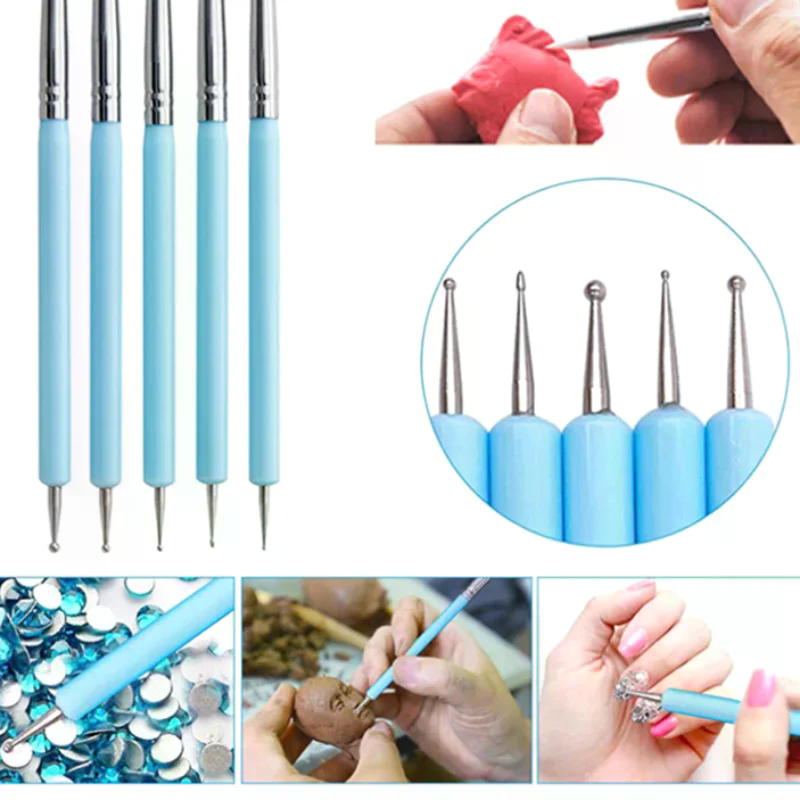 5Pcs/set Silicone Clay Sculpti - огляд і ціна Nail Art Rame